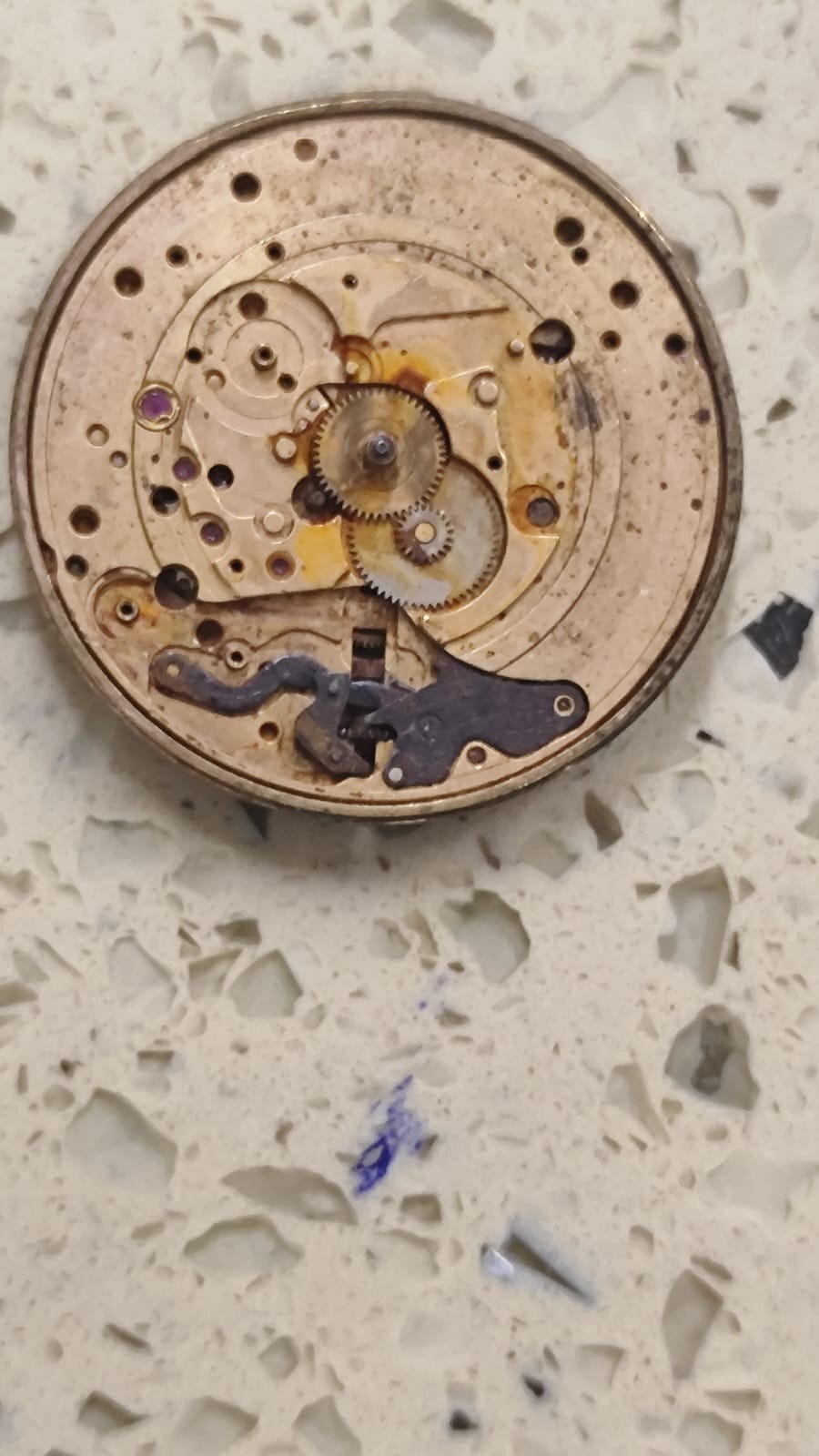 Vintage Omega 1012 movment Not Working parts fit for omega 1010/1020 for parts