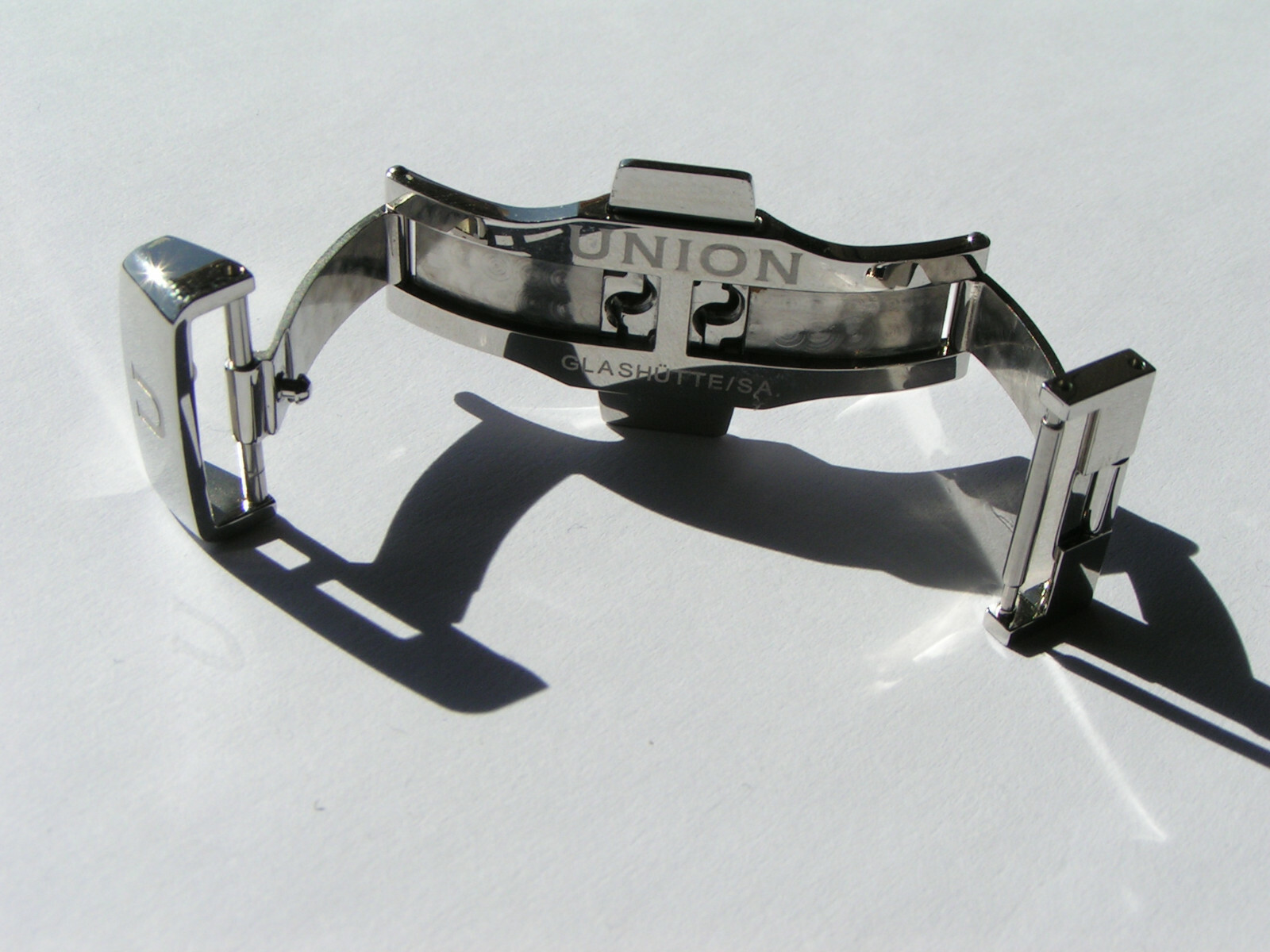 UNION GLASHÜTTE SA D640 000225 Steel 16mm Deployment Deployant Clasp Buckle I509