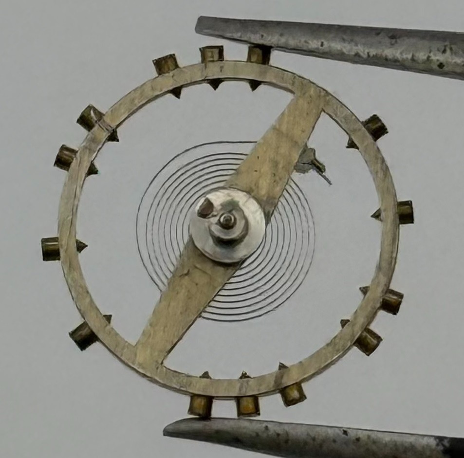 AS 984 Balance Wheel Complete And Spring 10½’’’ 30 M Watch Movement Parts NOS