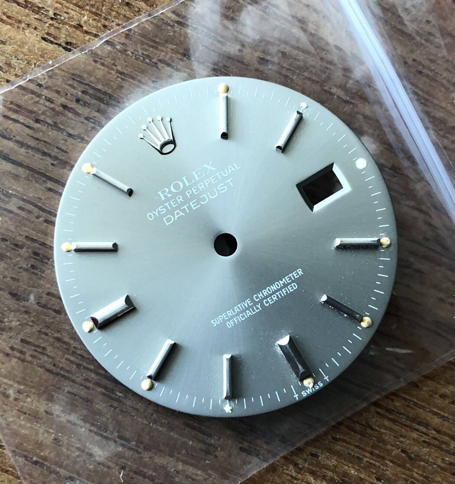 SUPERB RARE GHOST GREY TRITIUM DIAL FOR DATEJUST 16000 16200 16220 16014 16234