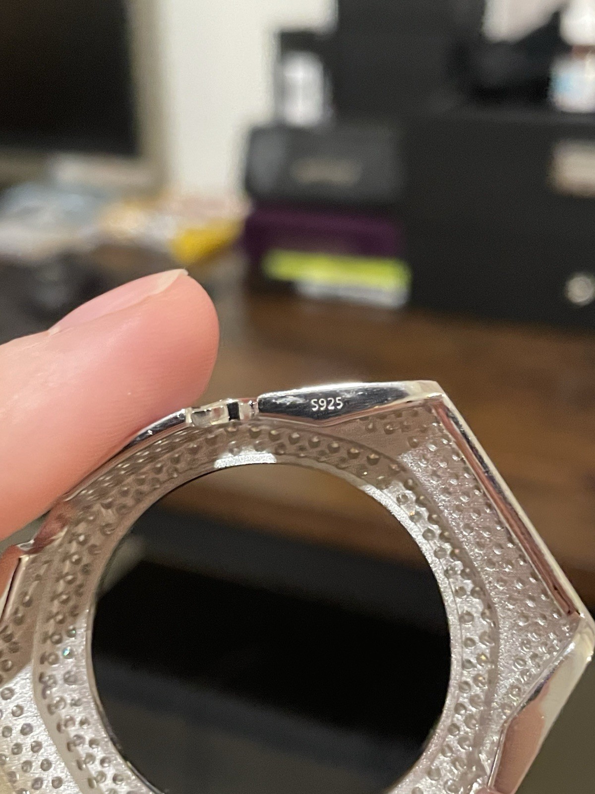 S925 Sterling Silver Iced Out Bezel/Insert Cover for G Shock GA2100