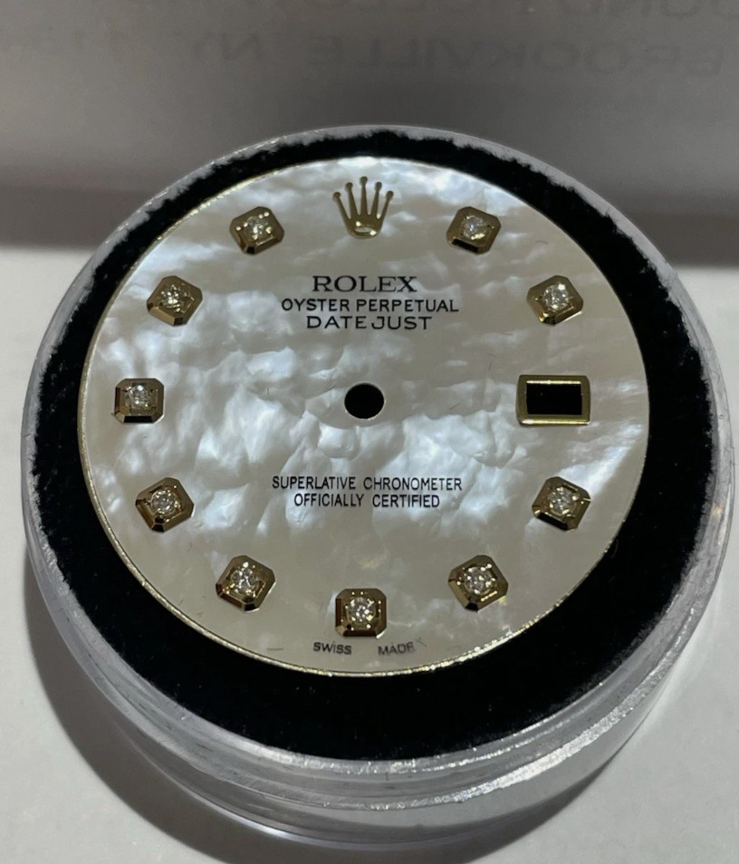 Rolex Mens Datejust Custom MOP TT Diamond Dial For Models 16013 16233 116233