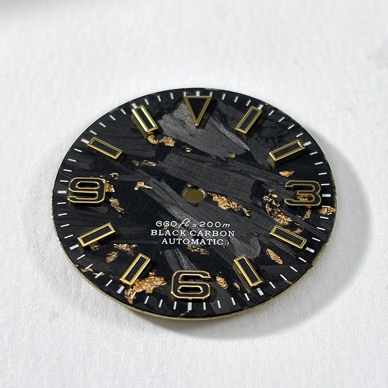 Carbon Fiber Dial 28.5MM No Lume Index High-quality NH35/NH34 Movement