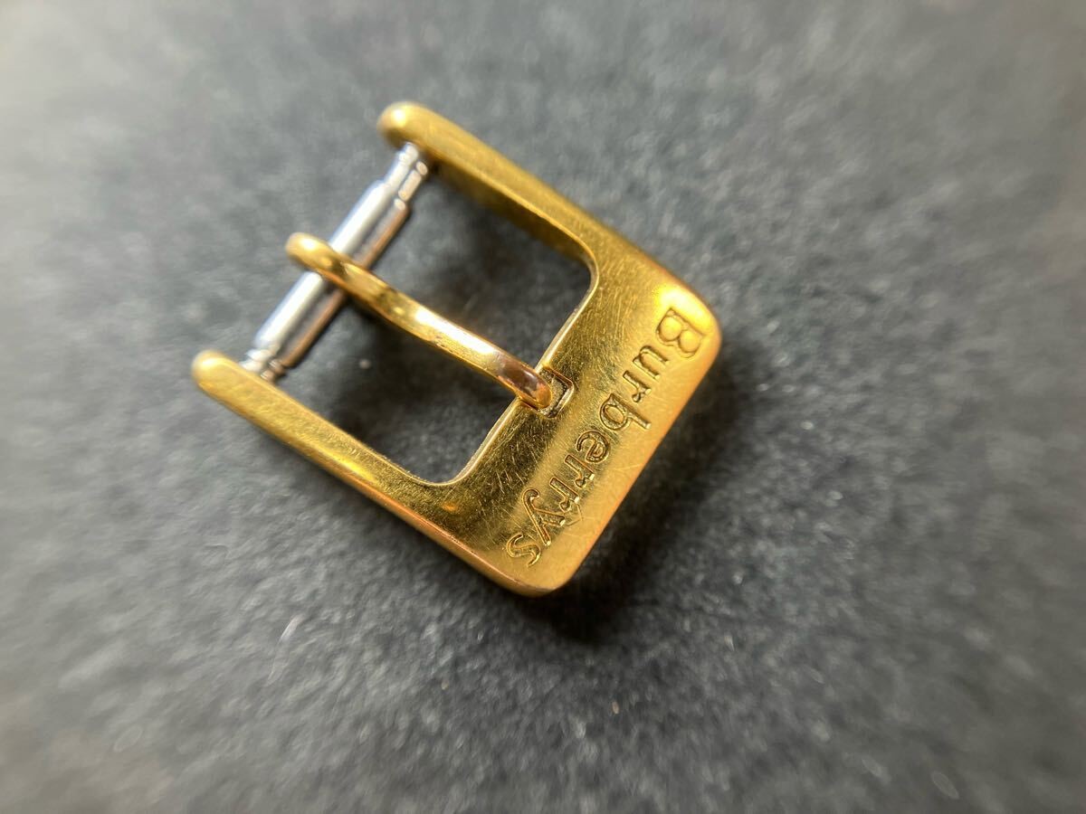 Genuine BURBERRY 10mm Pin Buckle GP (Gold Plated) Watch Part #638