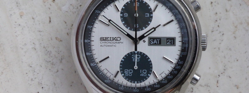 NEW SET OF HANDS VINTAGE CHRONOGRAPH PANDA 6138-8020/8021 AUTOMATIC MEN’S WATCH