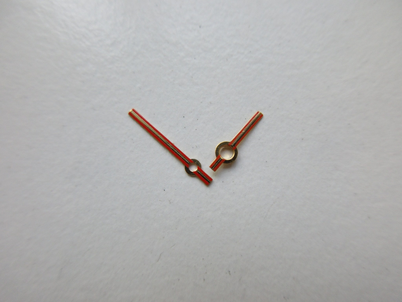 Set of plated-orange-red watch hands AS cal. 2063 – 150/90