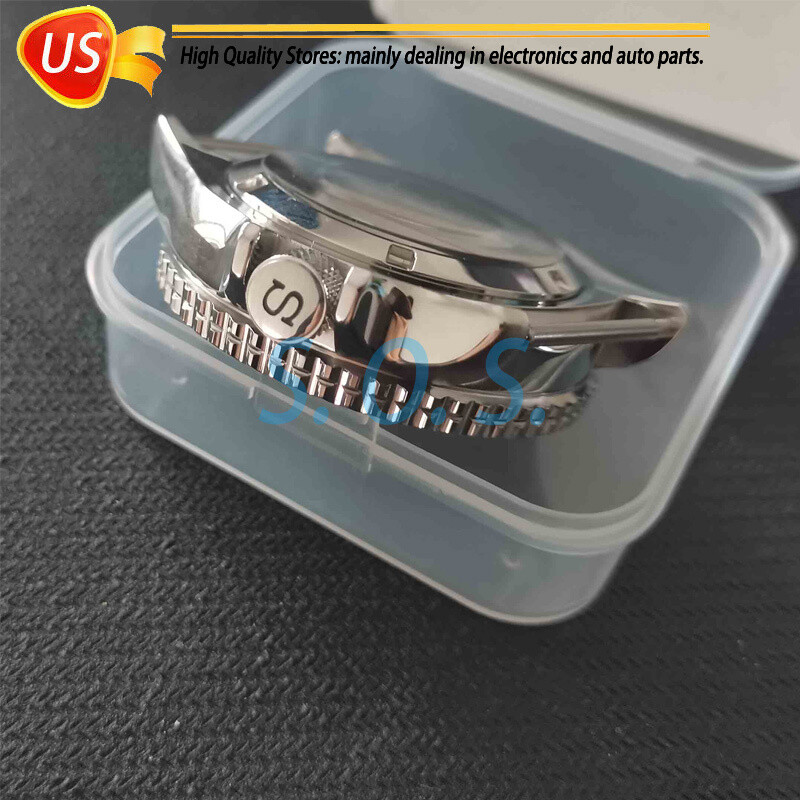 Watch Case Sapphire Glass & Insert Kits Fit NH35 NH36 4R35 4R15 SKX007 Movement