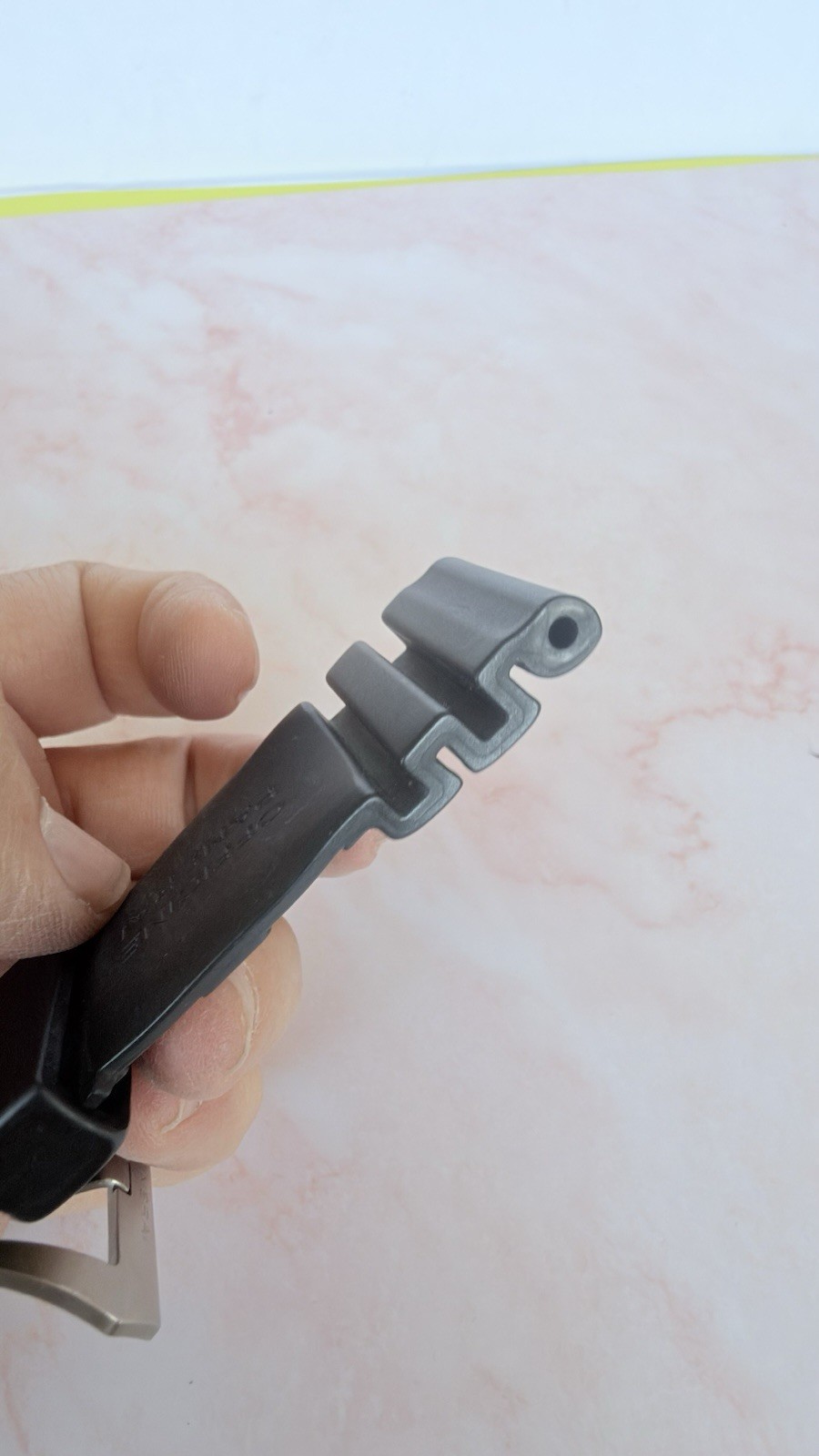 Authentic Factory PANERAI OFFICINE Rubber Caoutchouc Half Strap Buckle Black R3