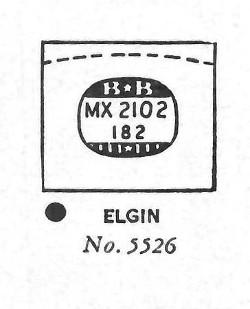 ELGIN : 5526 – Rectangle 21.0mm x 18.2mm