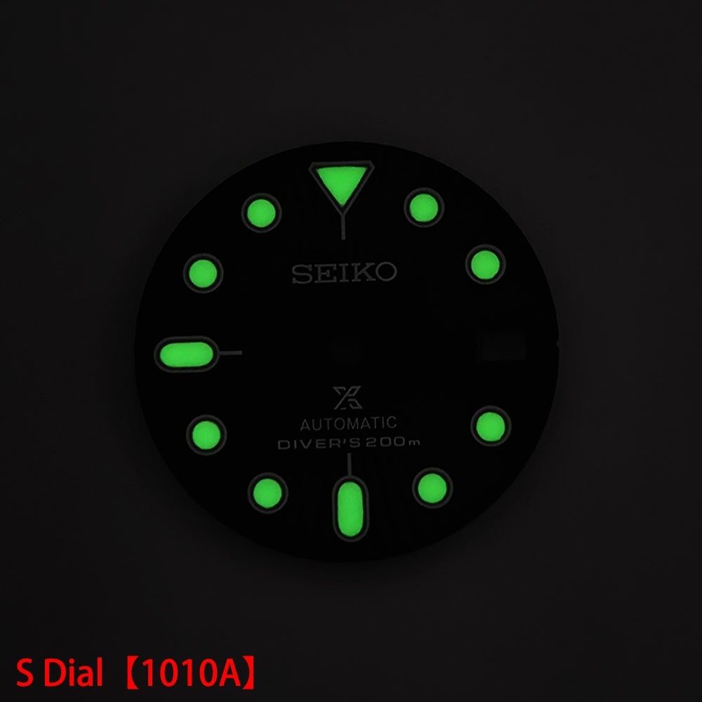 For Seiko 28.5mm Watch Dial Green Luminous Fit NH35 NH36 Movement Watches Faces