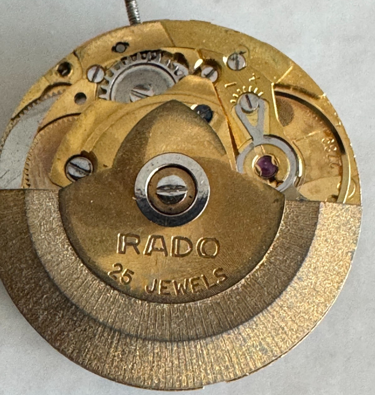 VINTAGE MEN’S RADO AUTOMATIC WRISTWATCH MOVEMENT ETA 2789 KEEPING TIME 25 JEWEL