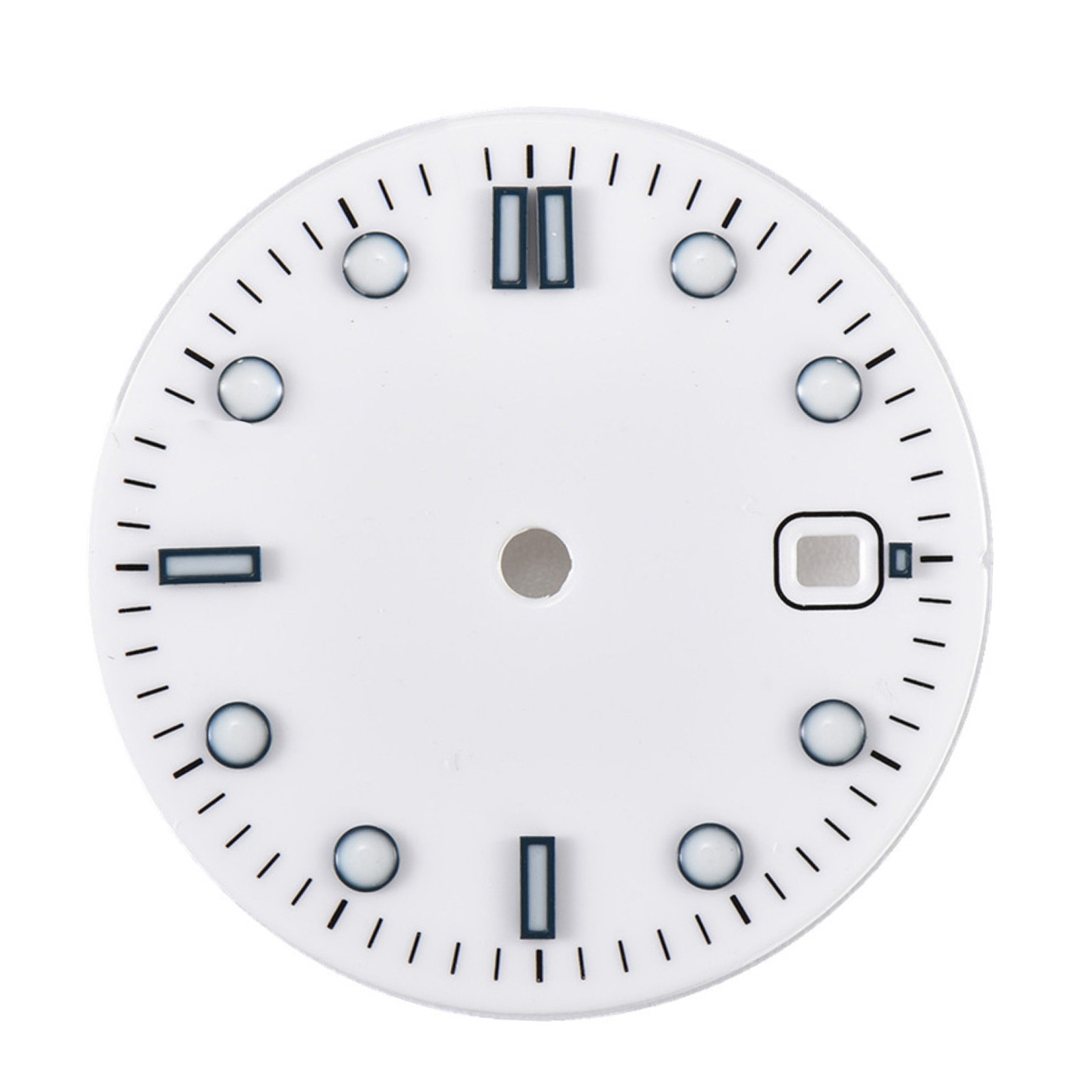 White Watch Dial Parts Wih Luminous For ETA 2836/2824 Mingzhu DG2813 Movement E