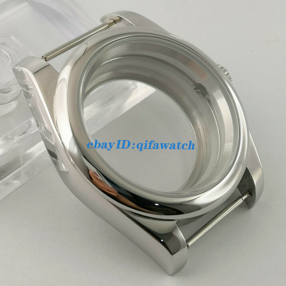 36mm sapphire Watch Case glass solid back For NH35 NH36 Automatic Movement