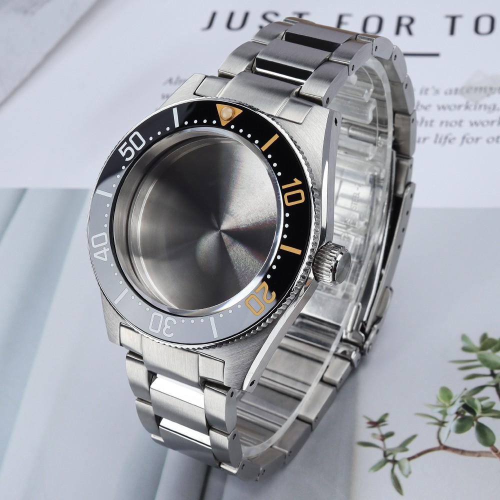 62MAS Style Sapphire 40.5mm Diver Watch Case Bracelet For SII NH35 NH36 Movement