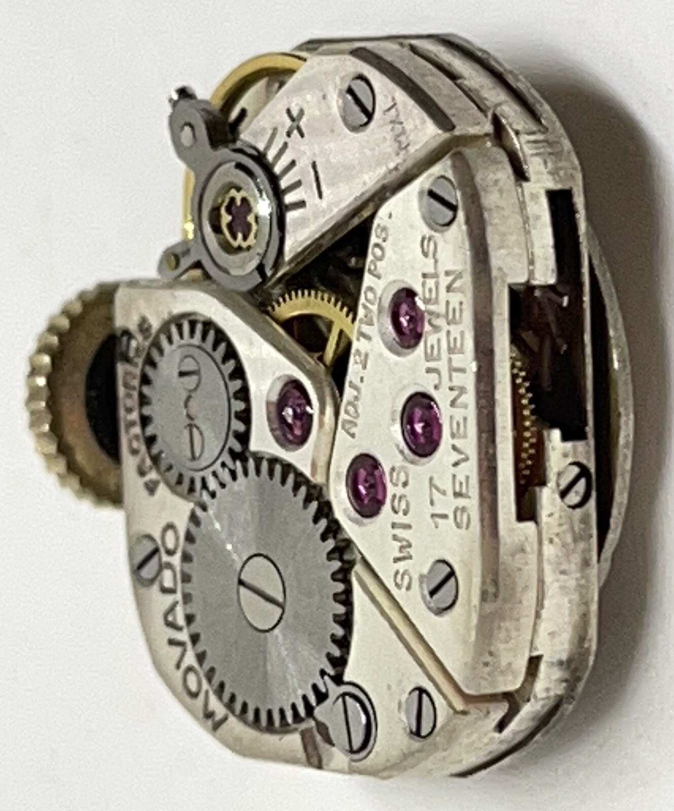 MOVADO MOVEMENT /Tiffany Dial / 17 Jewels Swiss 2 Positions Runs