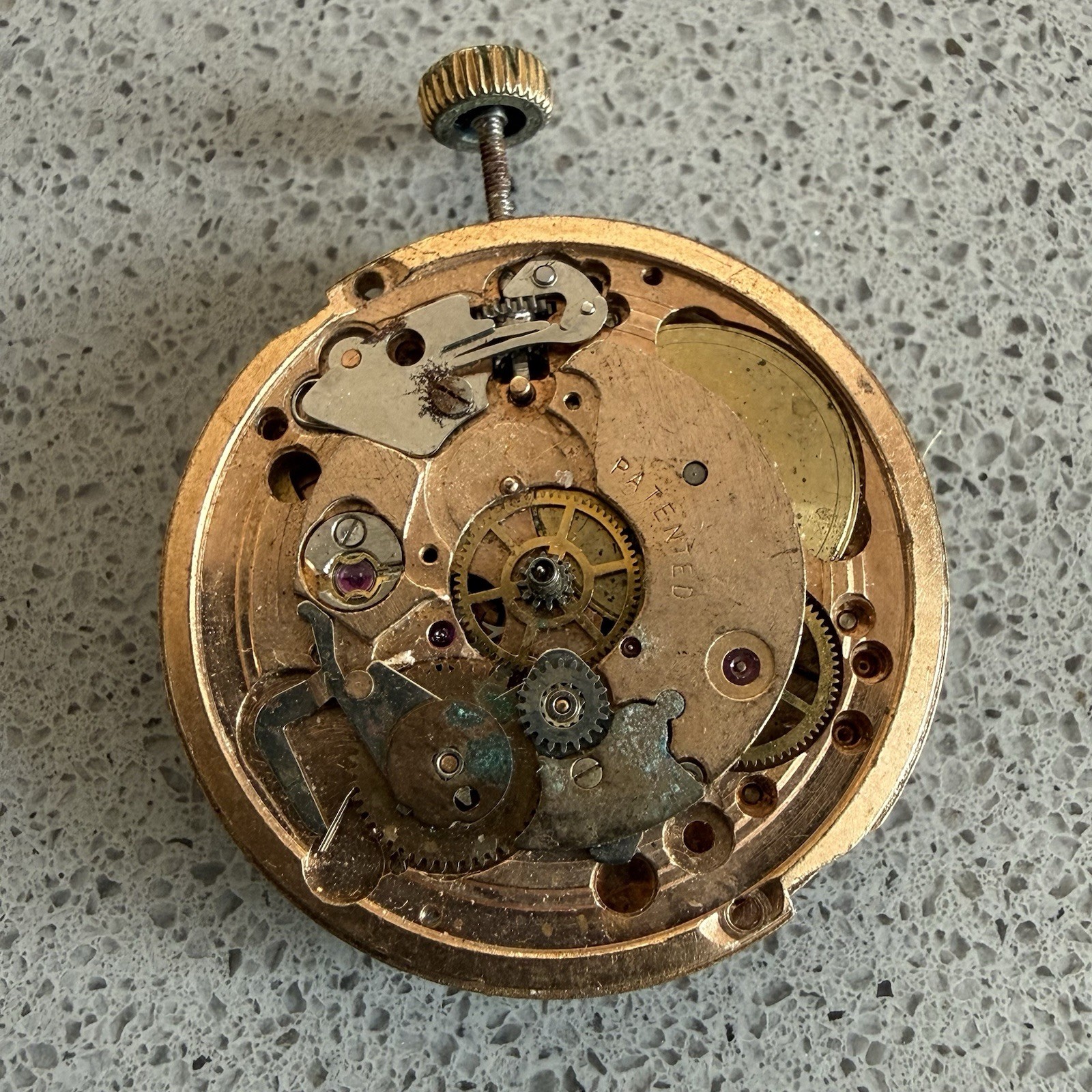 Vintage Swiss 25 Jewel Automatic Watch Movement 26mm Spares Repair
