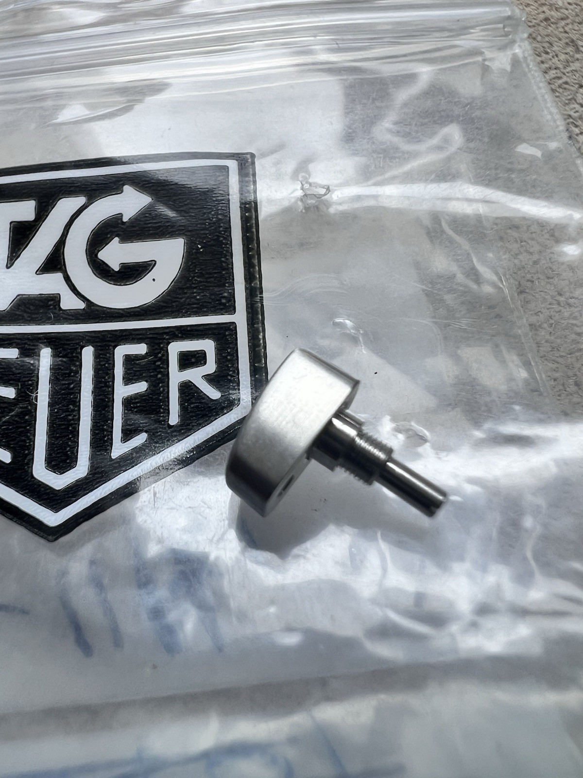 NEW FACTORY PUSHER BRUSHED TAG HEUER HP0058 MONACO CARRERA GENUINE SWISS MADE NE