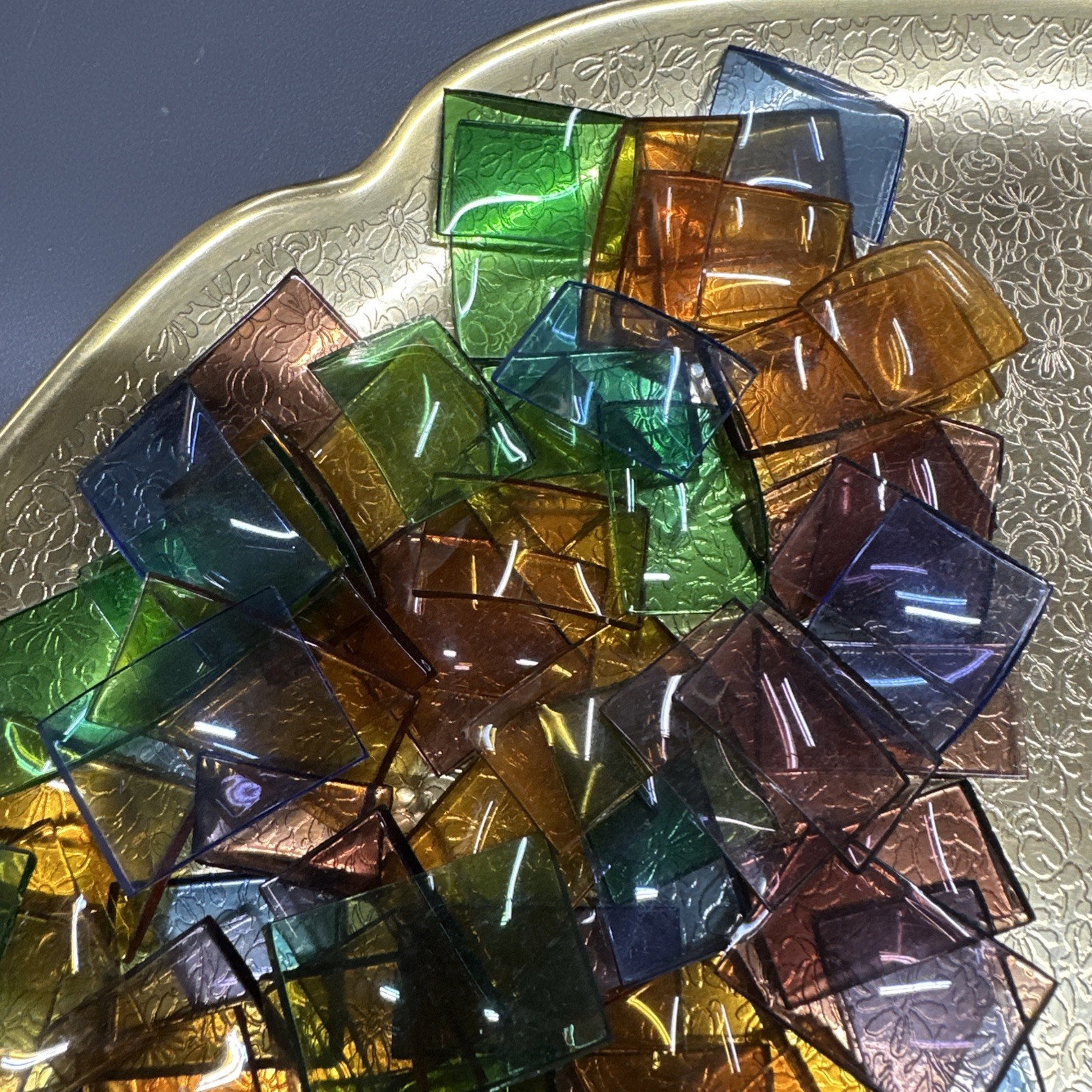 Watchmaker Estate Multicolored Glass Watch Crystals Assorted Size / Color 140+