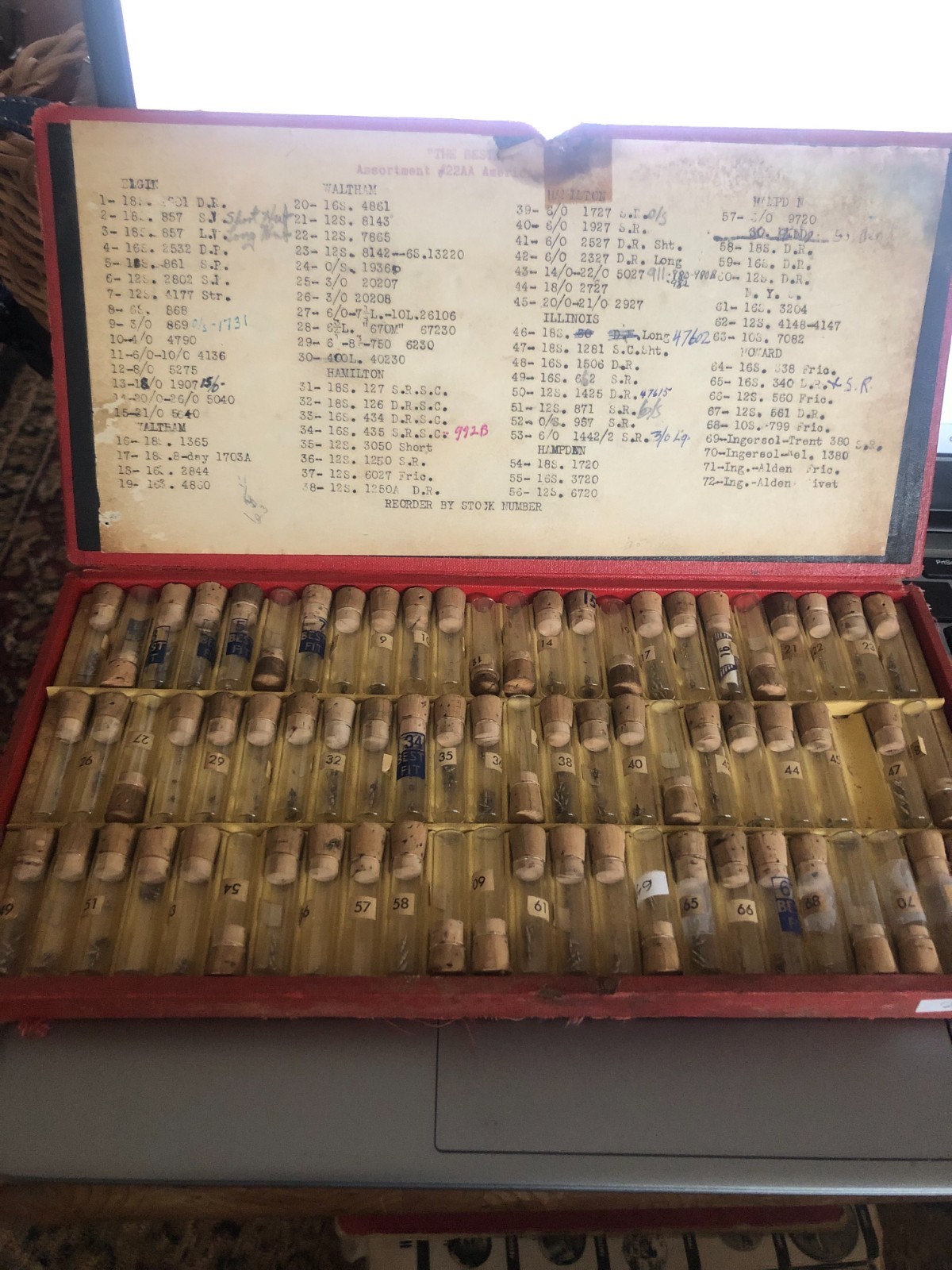 Vintage NOS Balance Staff from BestFit Assortment #22AA Elgin 6 size