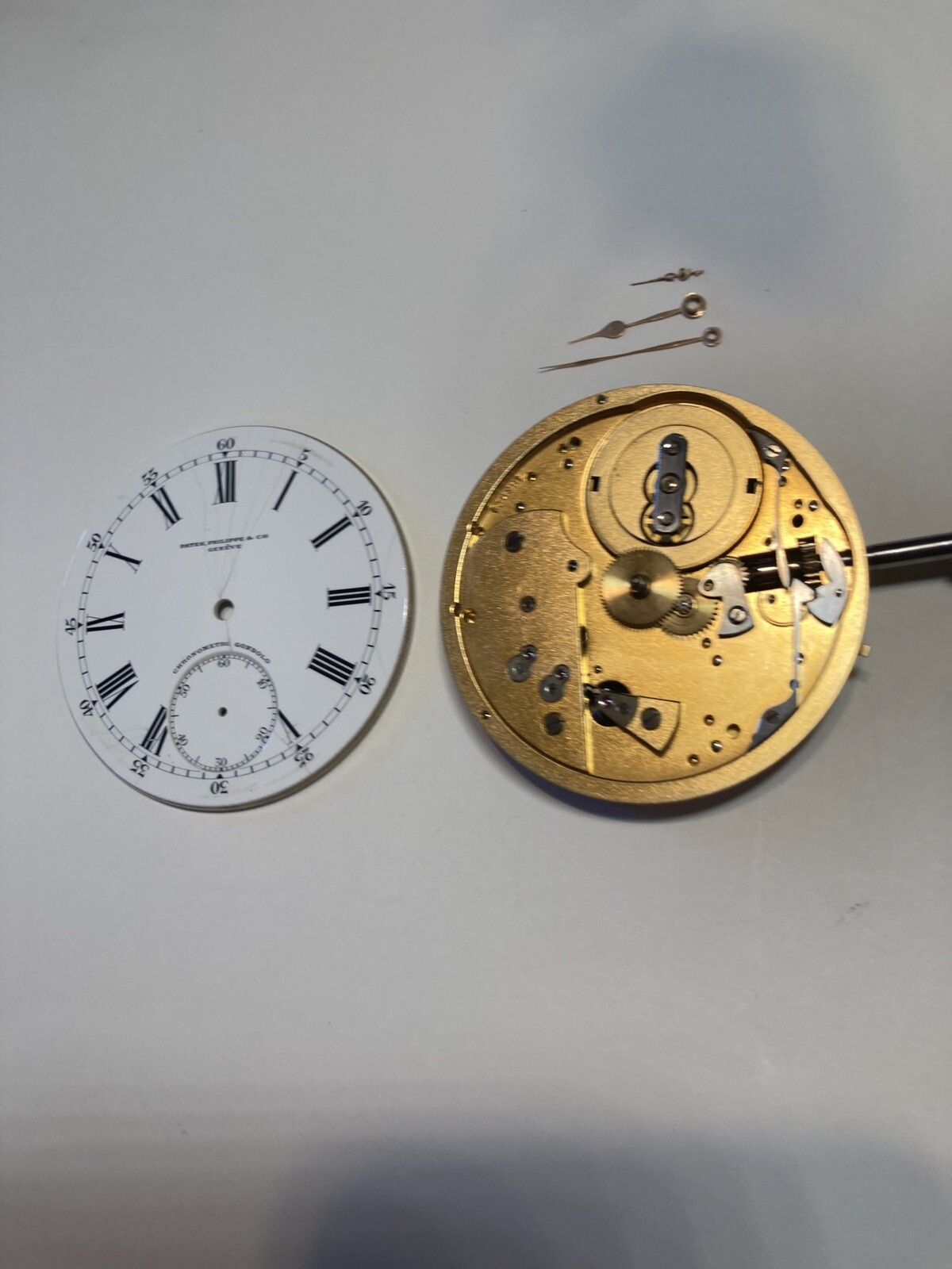 Collectible PATEK PHILIPPE Chronometero Gondolo Swiss Men’s Pocketwatch Movement