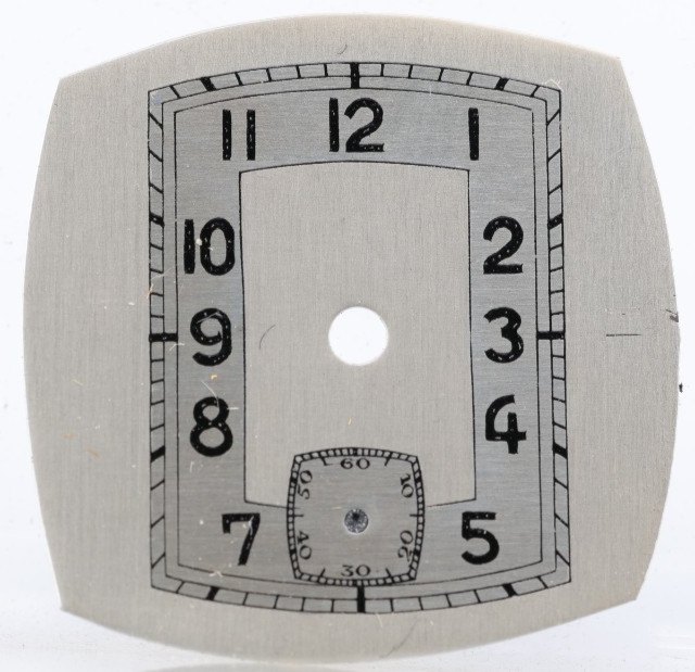 NOS TANK ART DECO SECTOR SUB SECONDS WRIST WATCH DIAL 21.94×21.79mm (HO)