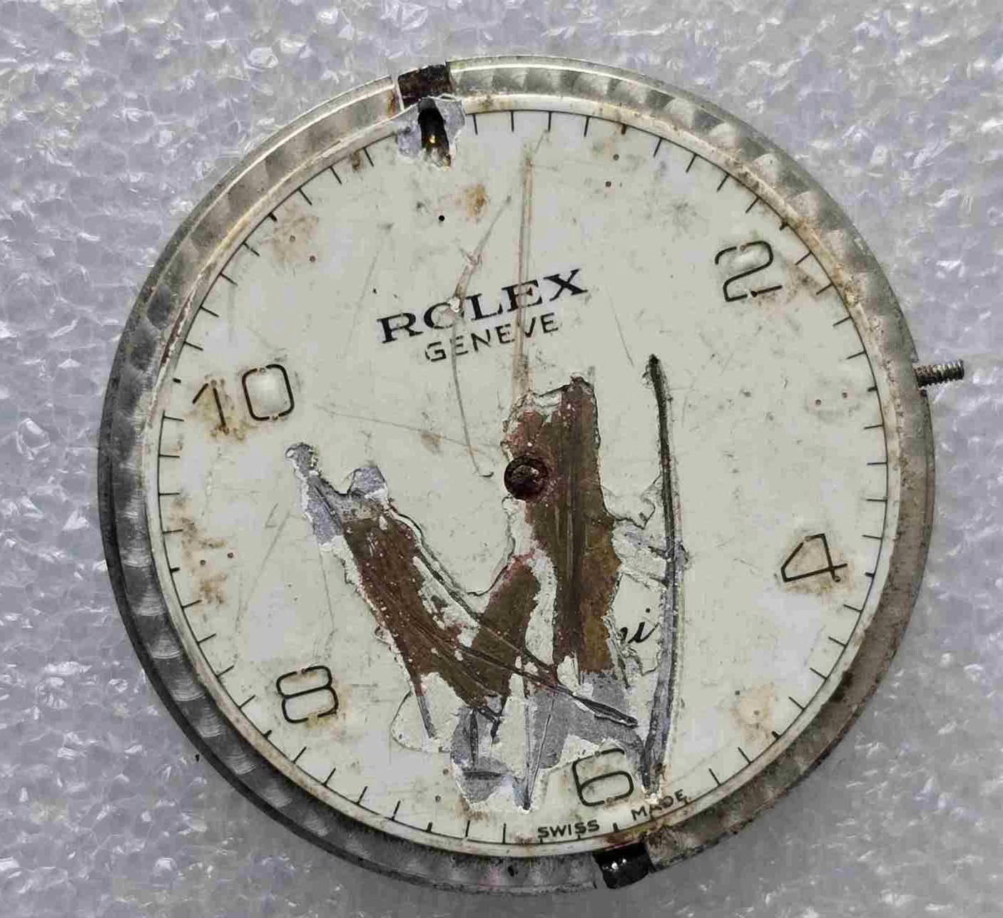 Vintage ROLEX Cellini GENEVE Movement & Dial. Cal: 1602. For Parts