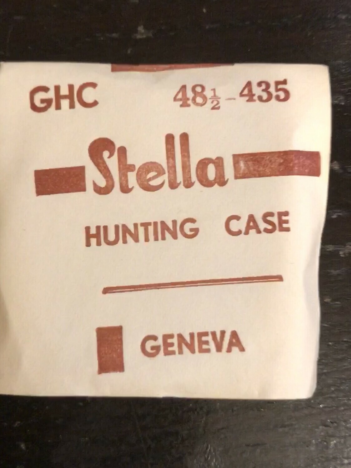 Stella GHC Hunting Case Crystal 43.5mm (size 48½) – New