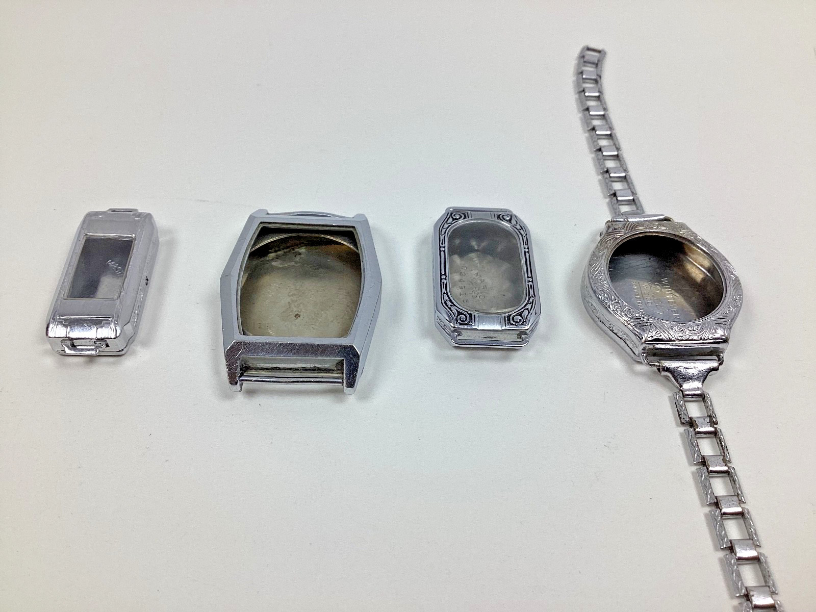 Lot of Vintage Art Deco Watch Case Master, Adler, Marion I.W.C.CO Diel W.C CO.