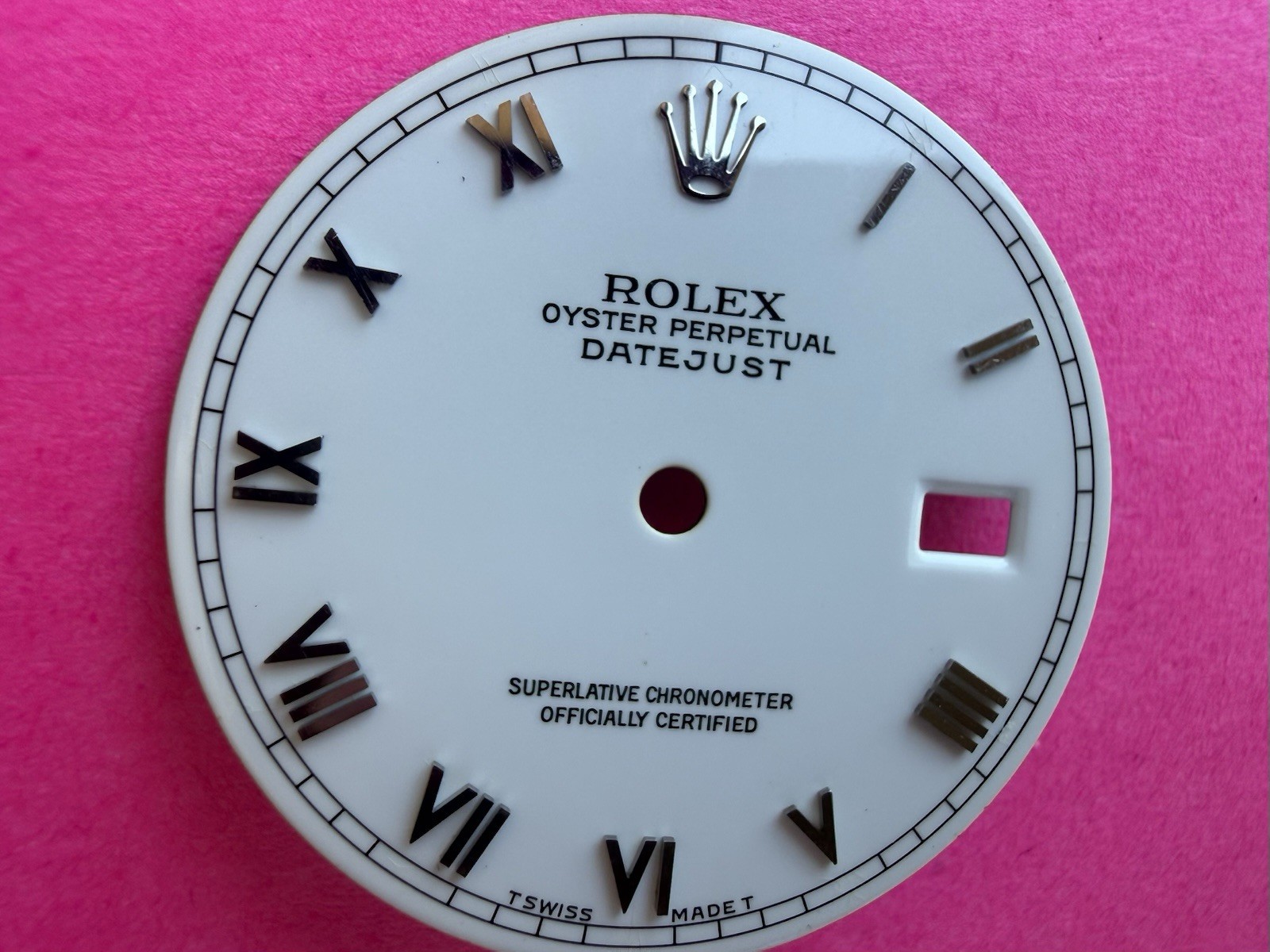 Original Rolex 16014, 16030. White Porcelain Dial Roman Numeric, 36mm Datejust