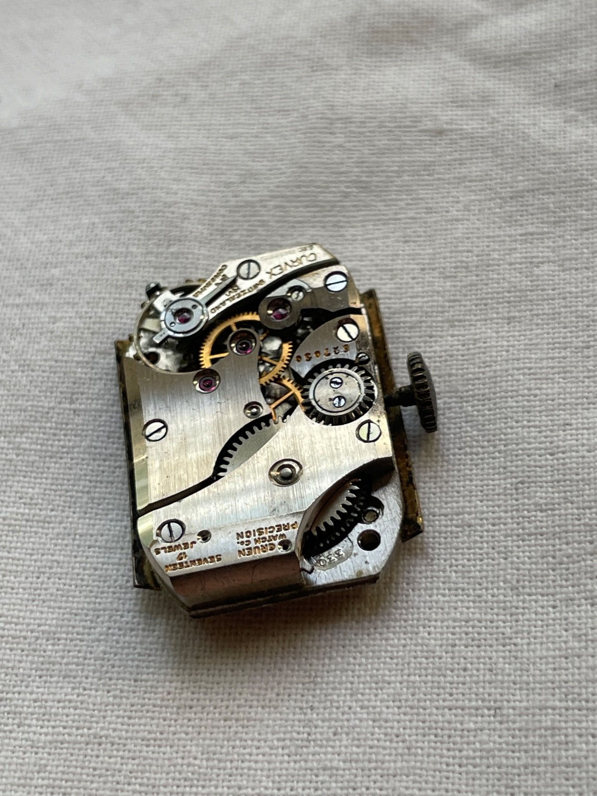 Gruen Precision 330 – movement for mens watch AS IS, lot2907