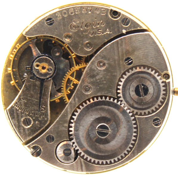 1928 ELGIN POCKET WATCH MOVEMENT 30655743 GRADE 430 6/0s 7j (LN)