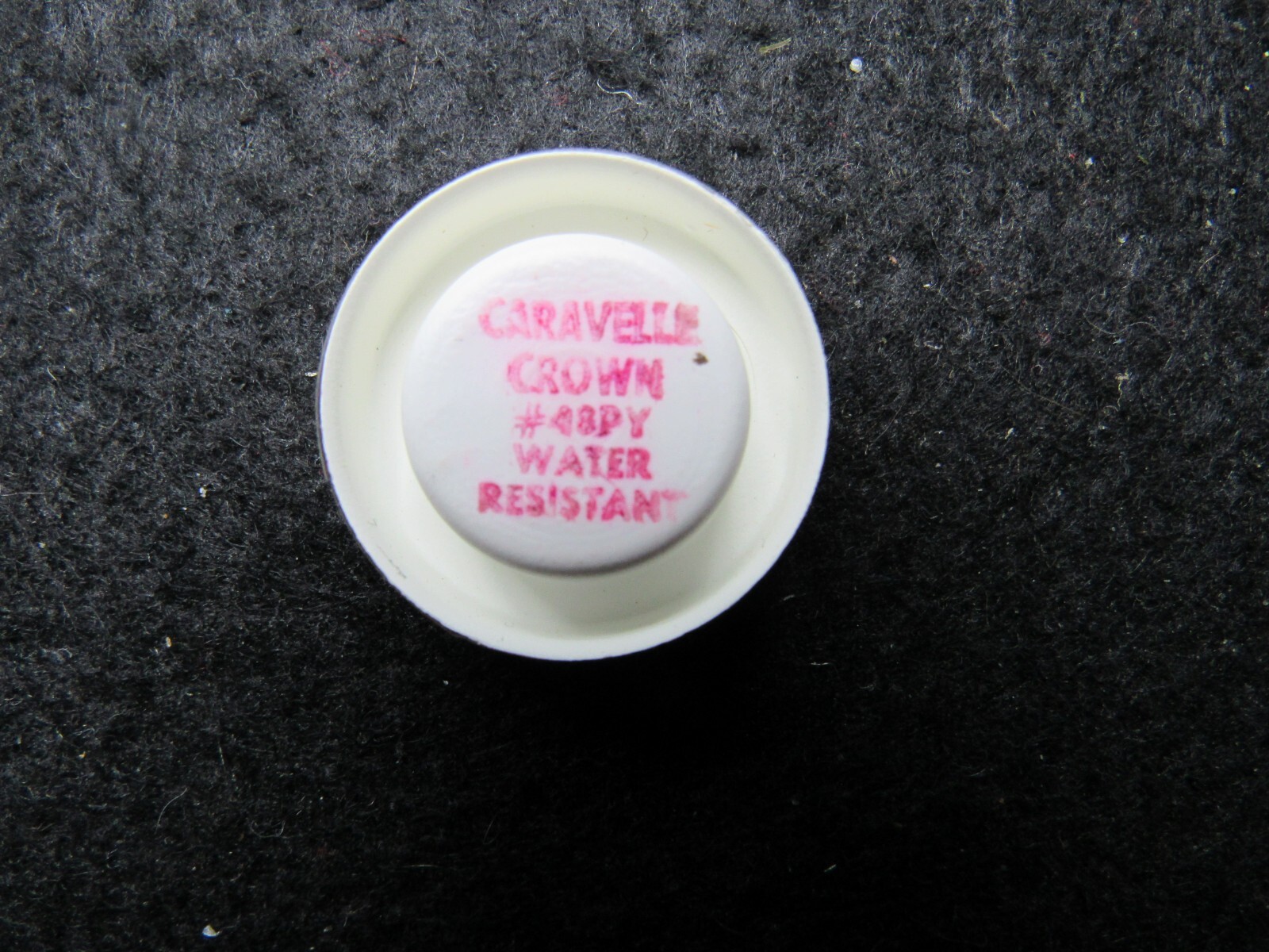 CARAVELLE Water Resistant Crown #48PY Gold NOS (1/order) for Parts/REPAIR/Spares