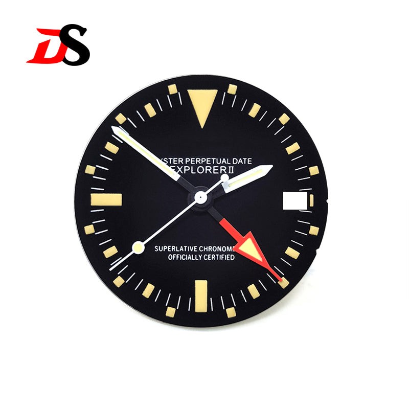 DS Retro Dial Vintage Watch EXP II Green / Blue Lume NH34 Can Custom Logo Text