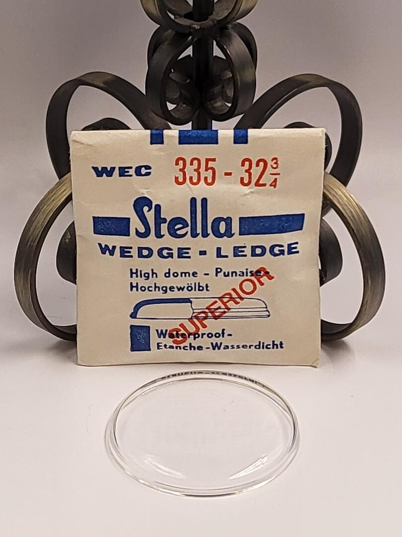 VTG Stella Wedge Ledge High Dome Watch Crystal WEC 335-32 3/4