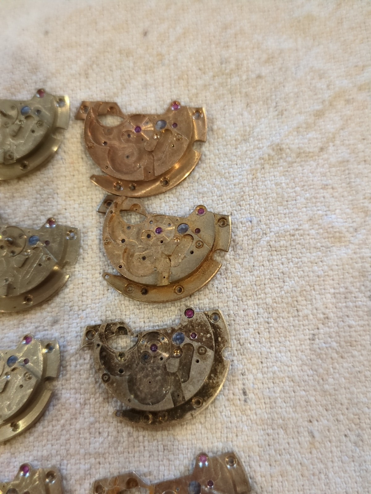 Large Lot Of Vintage Automatic Bidynator Watch Rotor Parts. Over 4 Ounces!!