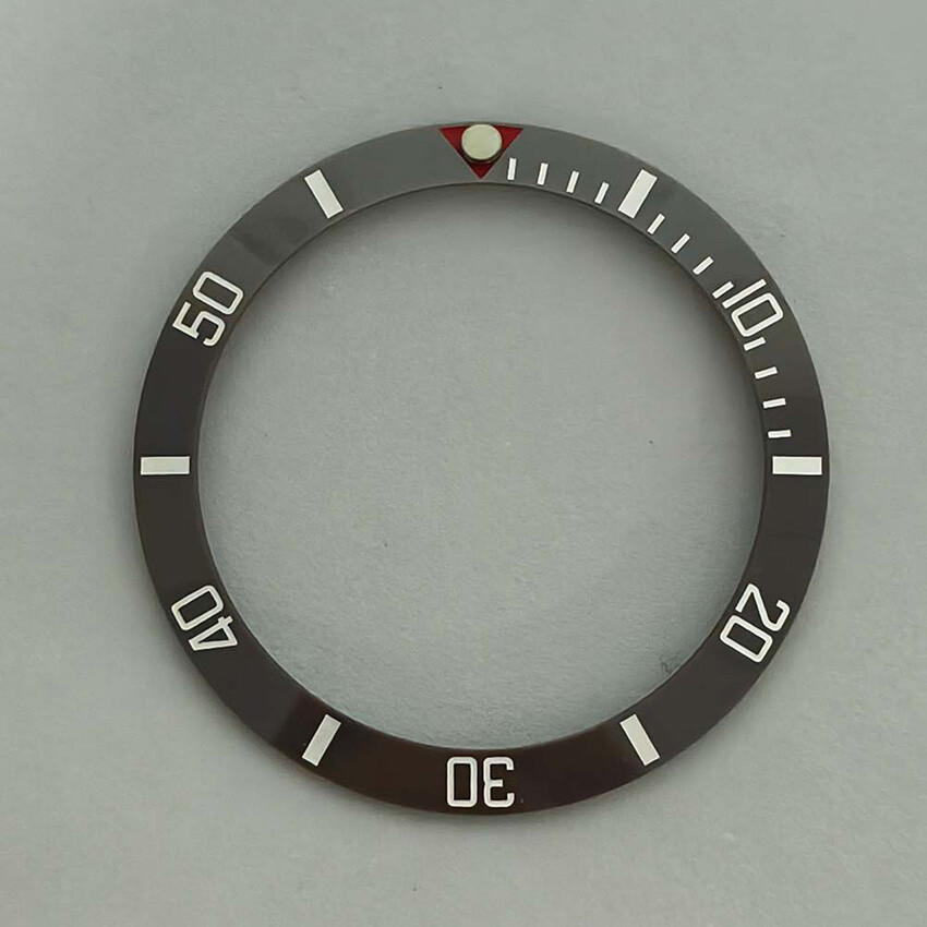 38MM 30.5MM SUB Bezel Beveled Ring Red Triangle Ceramic Bezel Watch Accessories