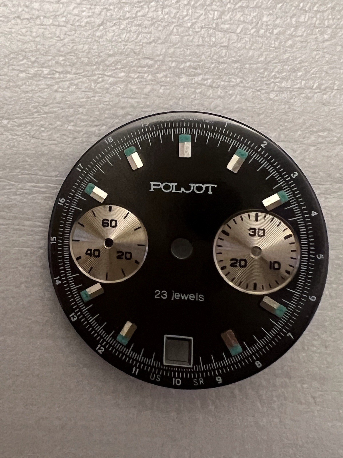 Chronograph 3133 Movement (USSR) Poljot Dial.