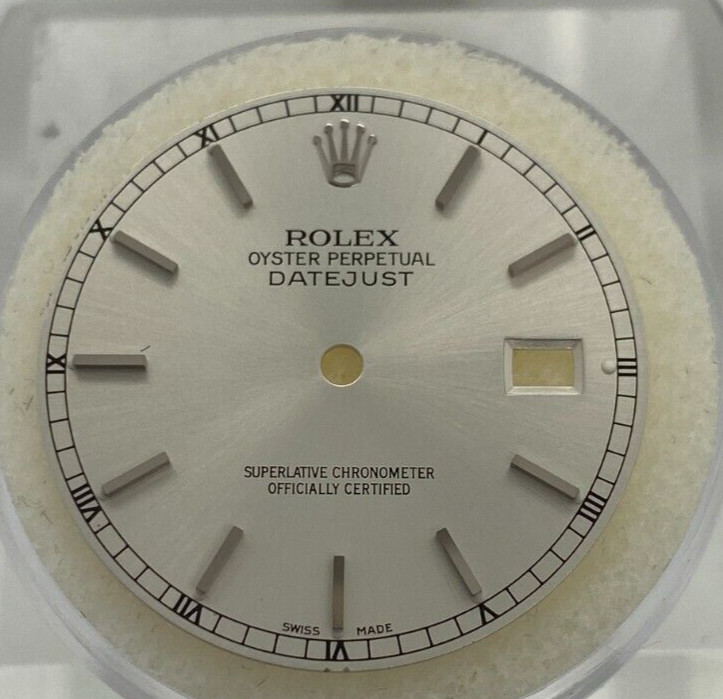 Genuine Rolex Datejust 36mm Silver Watch Dial 16014 16200 116200