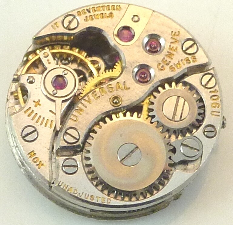 Universal Geneve Wristwatch Movement – Caliber 106U – Spare Parts, Repair