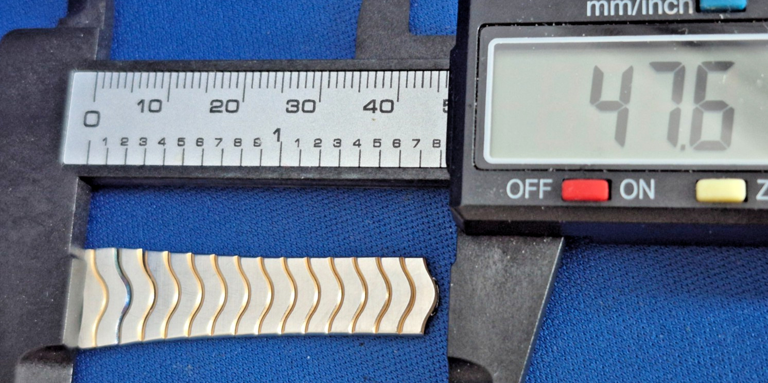 EBEL Sport Wave Taper Segment 14 Fixed Links Taper 12.8-10mm Lady Gold & Steel