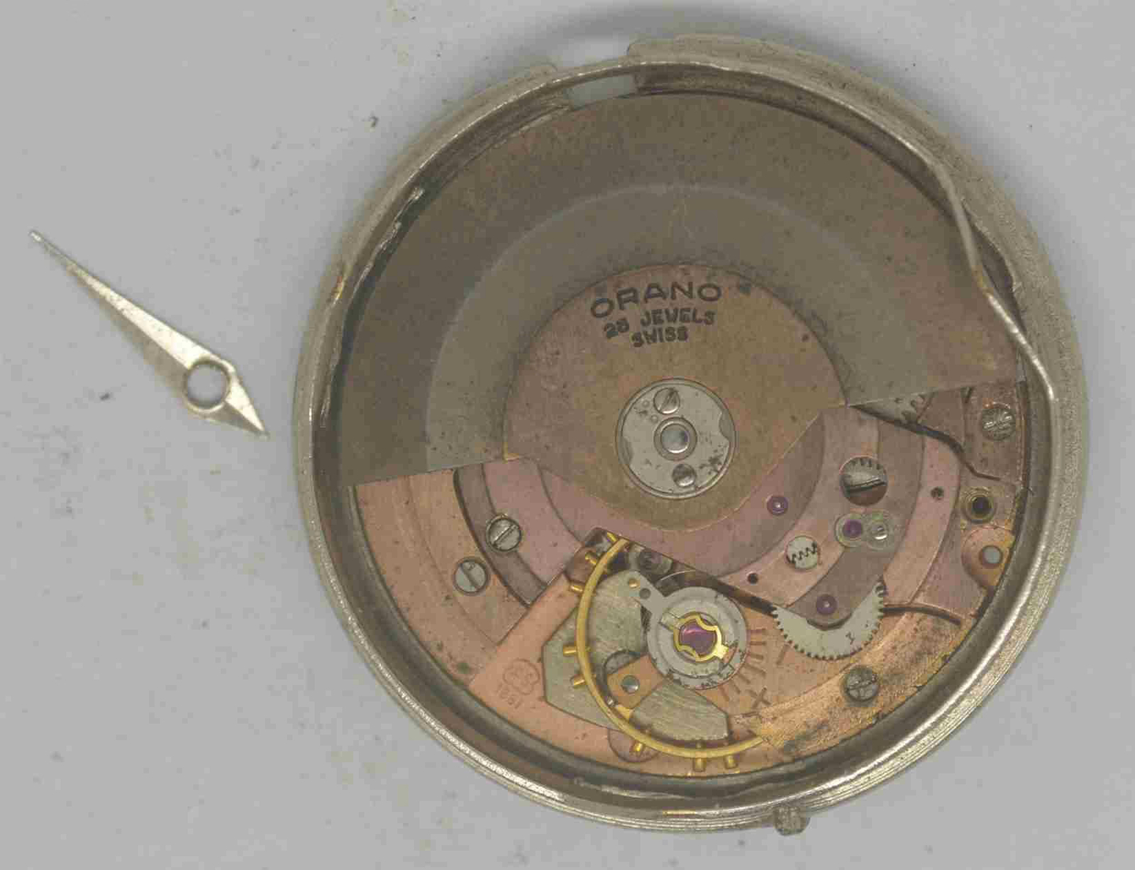 Vintage MIDO Powerwind Movement & Dial. Cal: AS1681. For Parts