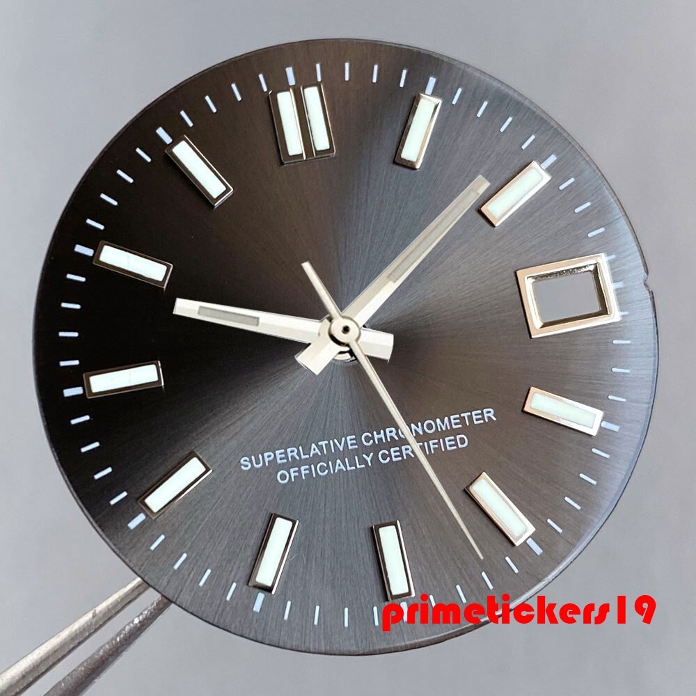 29mm NH35 Automatic Watch Dial+Hands Set Multicolor Face Date Luminous Sterile