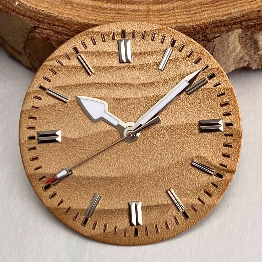 29mm Ripple Blue White Brown Watch Dial Face Fit NH35 NH36 ETA2824 Miyota8215