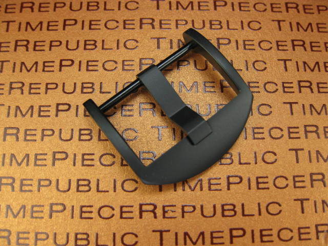 20mm Swiss 316L Stainless Screw In Thumbnail Buckle 1pc LUMINOR PANERAI PVD Bk
