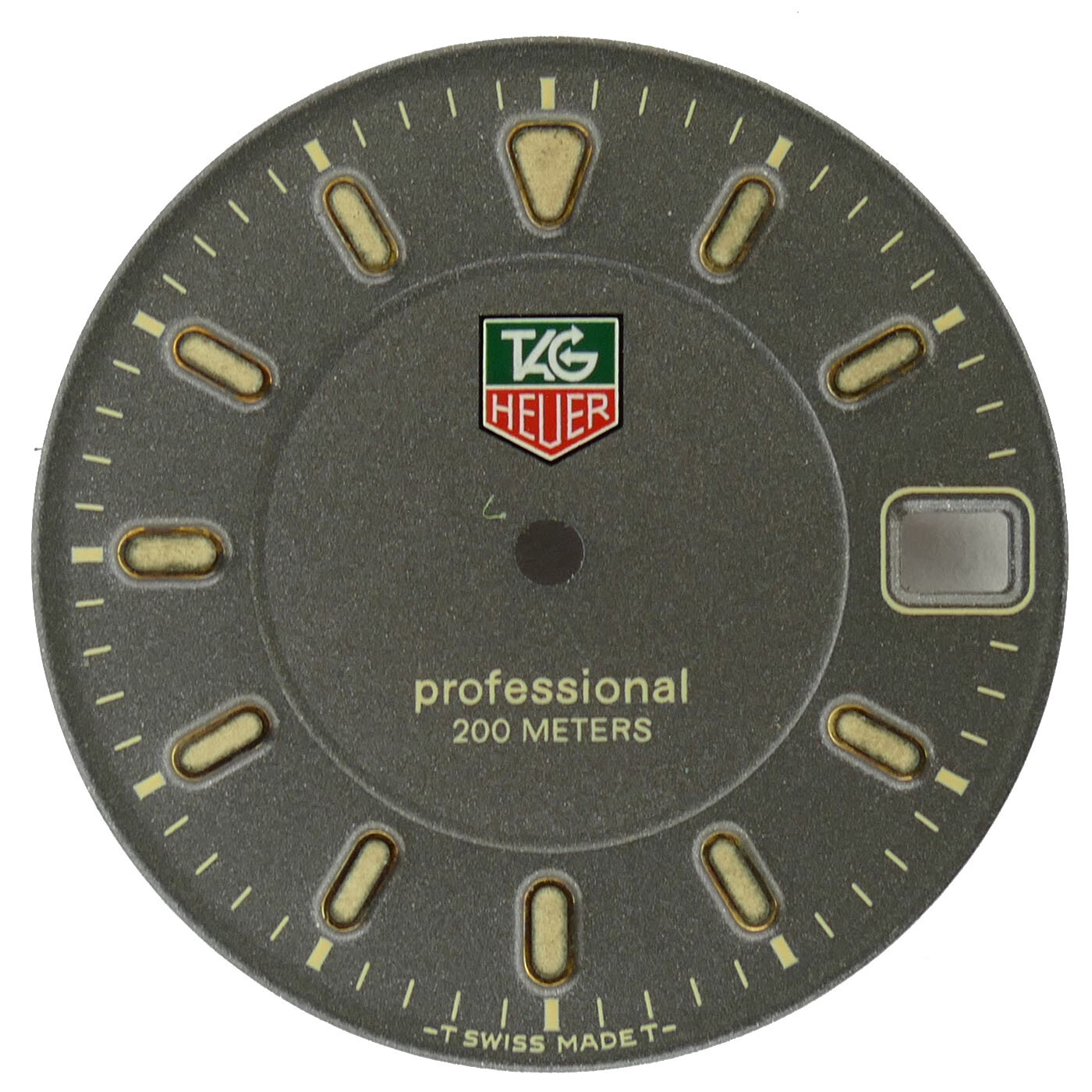 TAG HEUER PROFESSIONAL 200 METER GRAY DIAL FOR PARTS OR REPAIRS