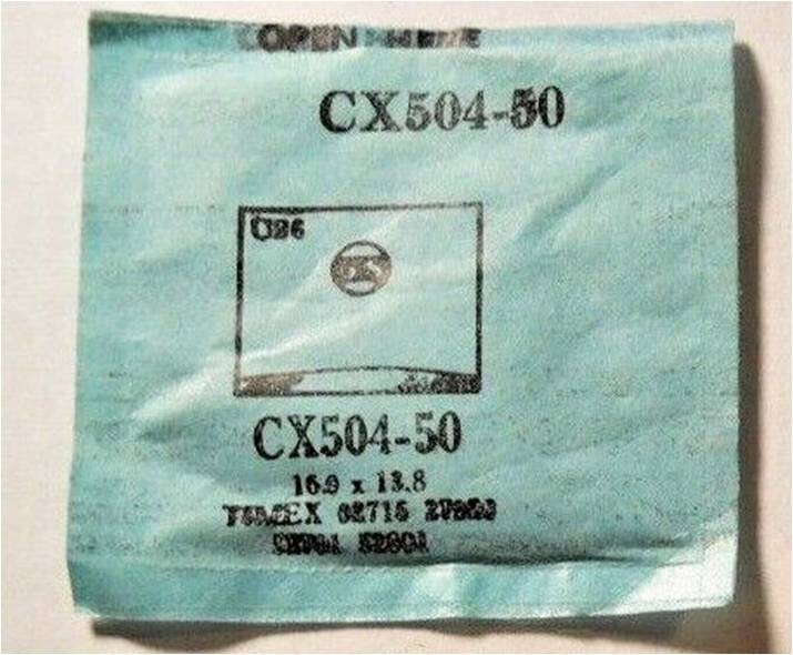 GS CX504-50 Watch Crystal Fit Timex 02716 27920 52701 52801 – 16.9 x 13.8 mm