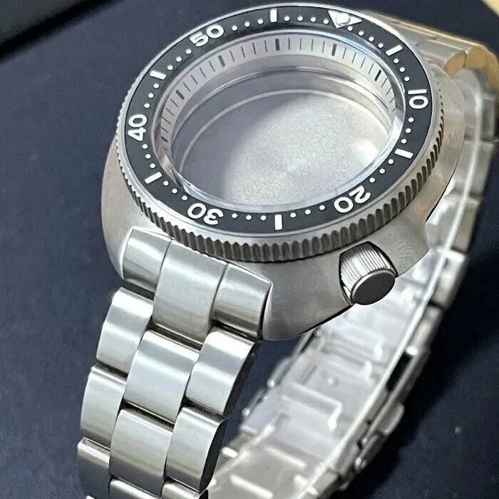 45mm Sapphire Glass Super Titanium Watch Case Fit NH35 NH36 SKX007/009 200atm