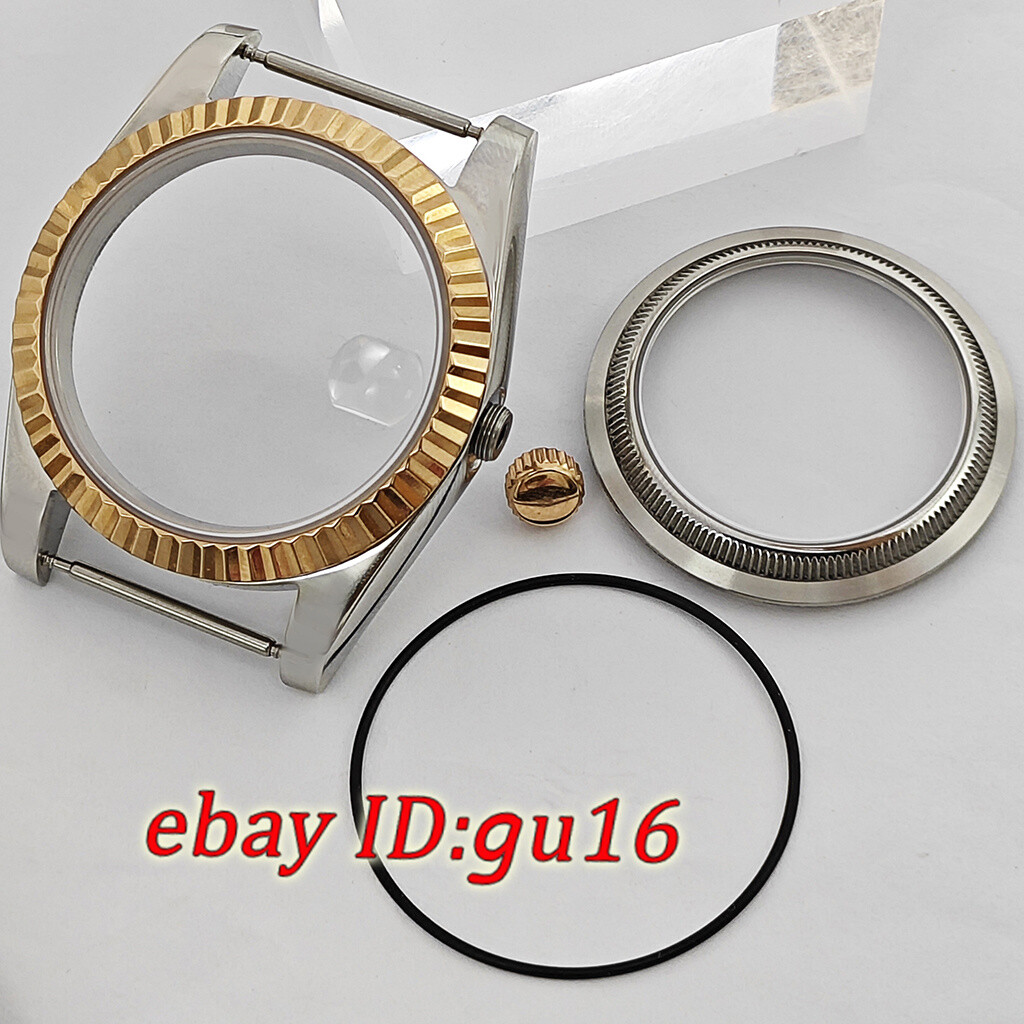 36mm 39mm watch case rose gold silver fit NH35 Miyota 8215 ETA 2824/2836 DG2813