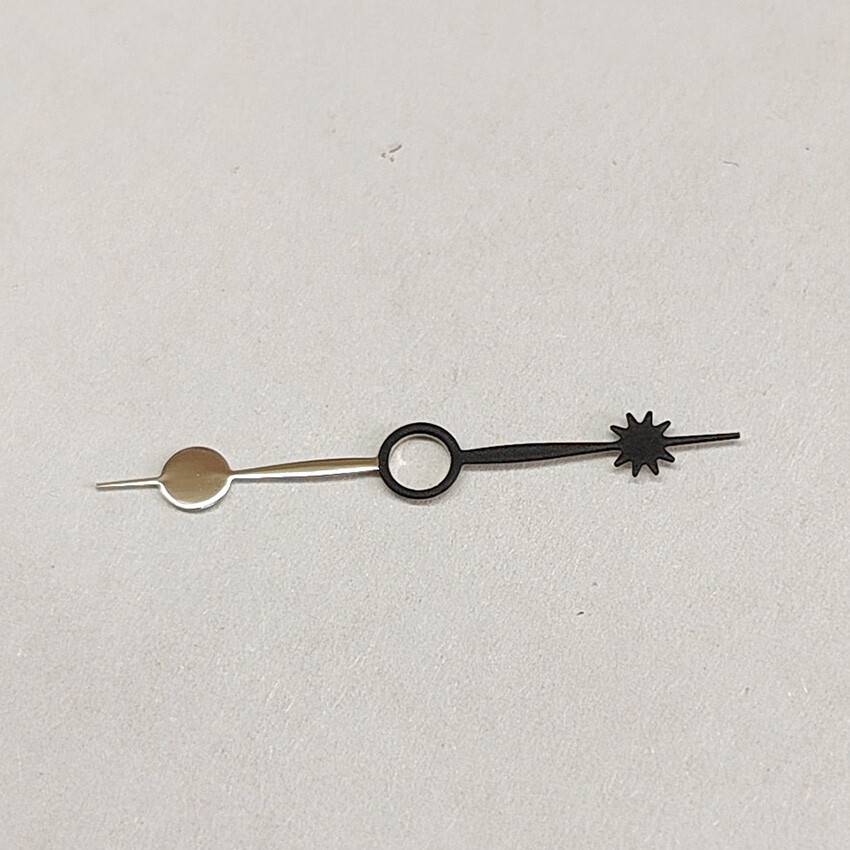 11.5mm Watch Hand Black with Silver GMT Hand Accessories for NH34/NH35 Movement