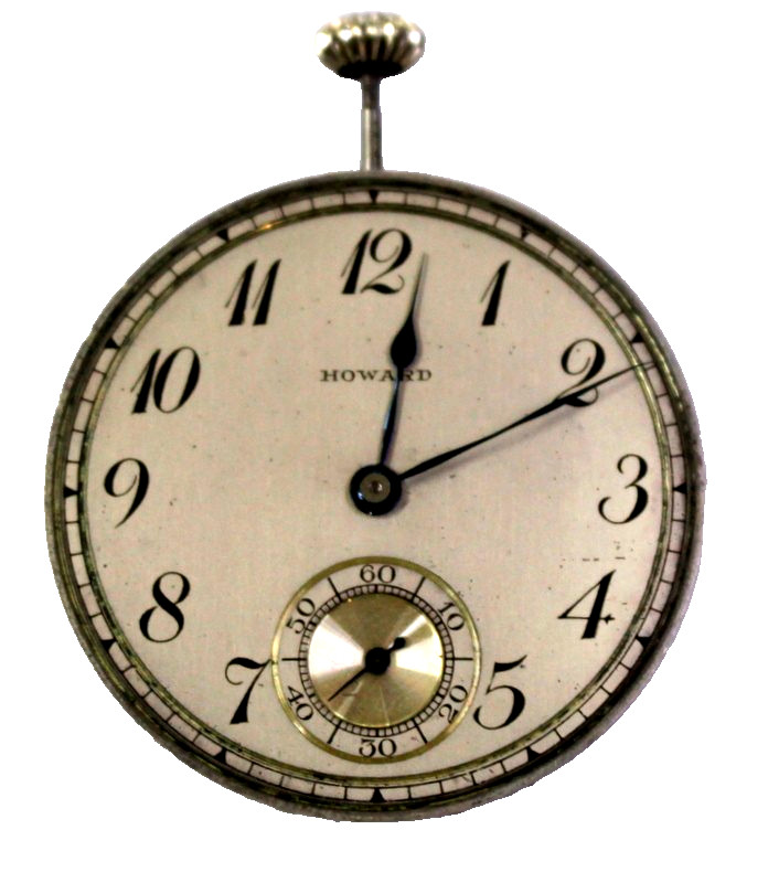 E.Howard Watch Company Pocket Watch 17j Movement Dial and Hands